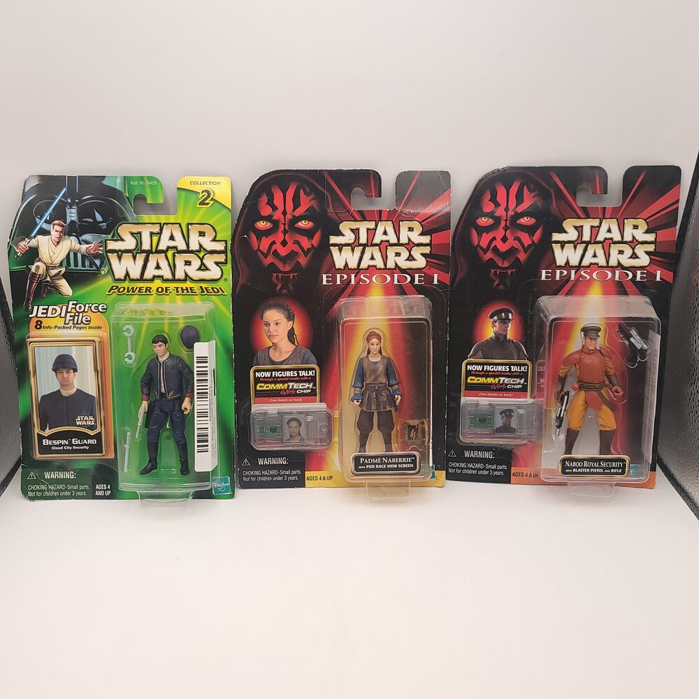 Star Wars Episode 1 Padme Naboo Royal Guard Action Figures New in Packaging